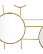 Decorazione murale Gloxy gold con specchi - 61x117x4,5 cm