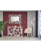 Miroir mural Butterfly blanc - 85x1x115 cm