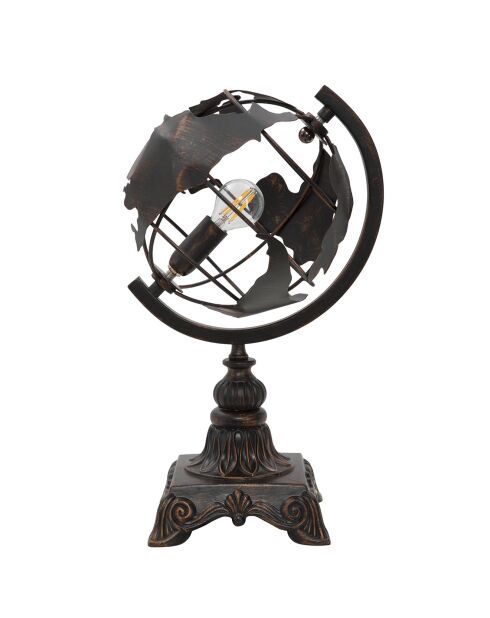 Lampe de table World Industry marron - 24x20x40 cm