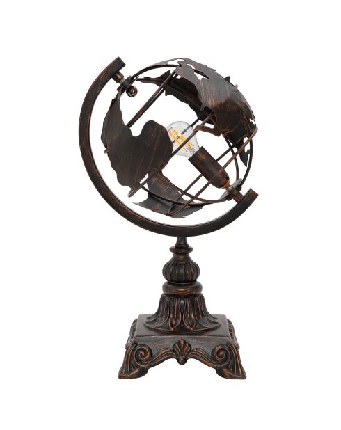 Lampe de table World Industry marron - 24x20x40 cm