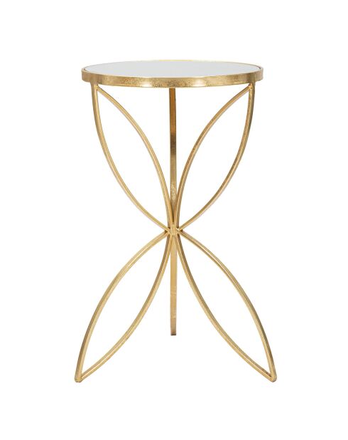 Mesa mariposa dorada/plateada - D.35x60 cm