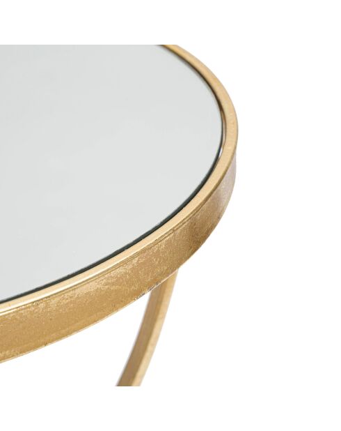 Mesa mariposa dorada/plateada - D.35x60 cm