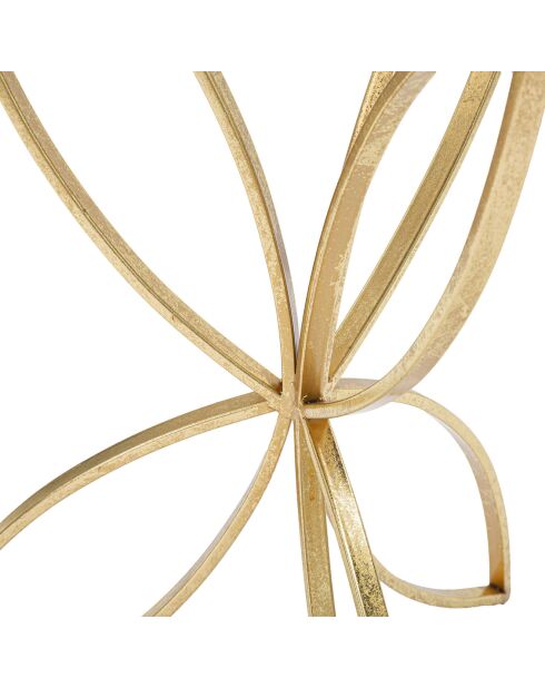 Mesa mariposa dorada/plateada - D.35x60 cm