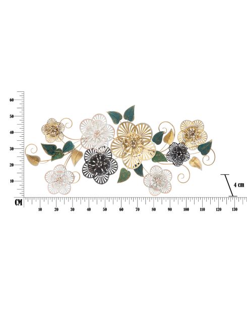 Decoración de pared multicolor Campur - 58x118x43 cm