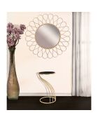 Table d'appoint Flush noir/doré - D.35x60 cm