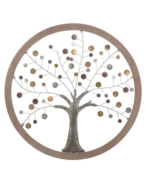 Décoration murale Tree Of Life multicolore - D.80x2 cm