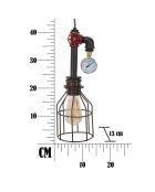 Suspension Manhattan Simply marron - 13x13x41 cm