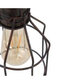 Suspension Manhattan Simply marron - 13x13x41 cm