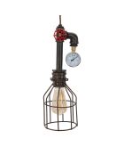 Suspension Manhattan Simply marron - 13x13x41 cm