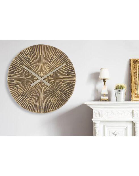 Orologio da parete Opis in bronzo - 50x3,5x50 cm