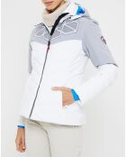 Veste de ski Supercorde blanc/gris