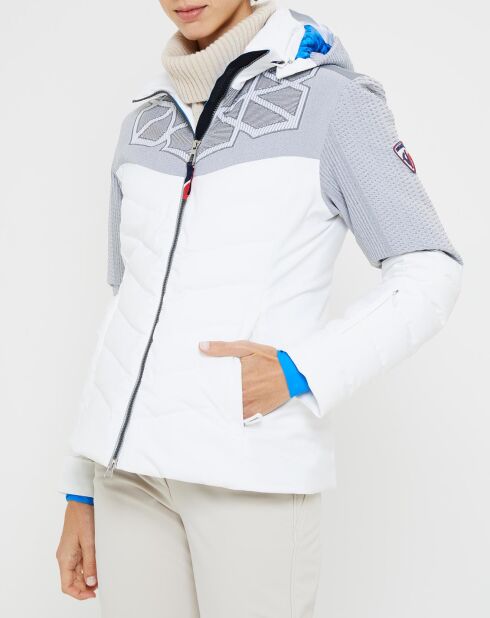 Veste de ski Supercorde blanc/gris