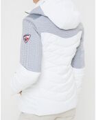 Veste de ski Supercorde blanc/gris