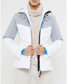 Veste de ski Supercorde blanc/gris