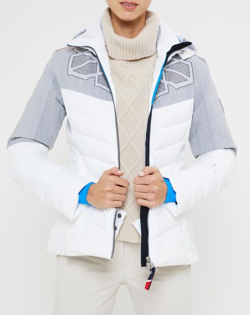 Veste de ski Supercorde blanc/gris