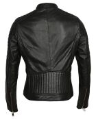 Veste en Cuir Betty noire