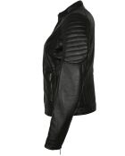 Veste en Cuir Betty noire