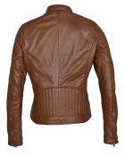 Veste en Cuir Betty cognac