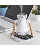 Humidificateur diffuseur d'arômes et chargeur sans fil 3-en-1 misvolt