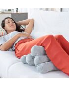 Oreiller modulable multifonctions rollow wellness relax gris