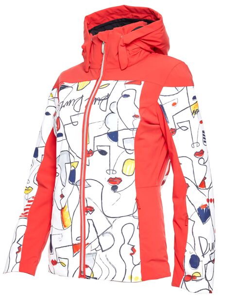Veste de ski Ecandies rouge