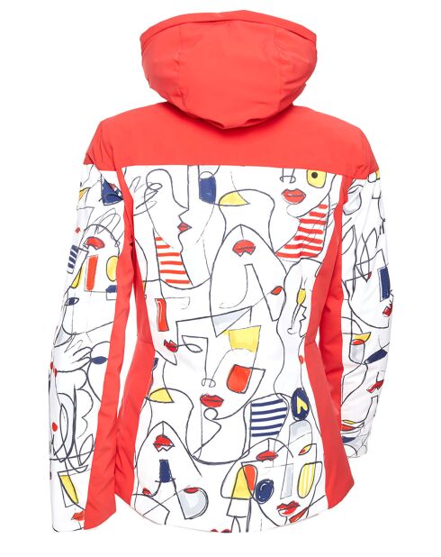Veste de ski Ecandies rouge
