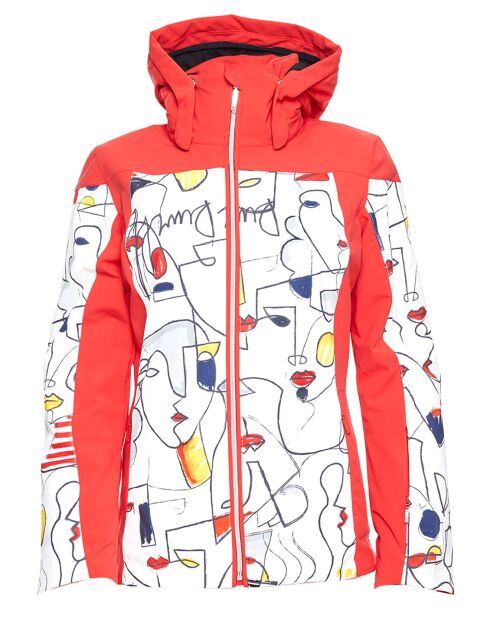 Veste de ski Ecandies rouge