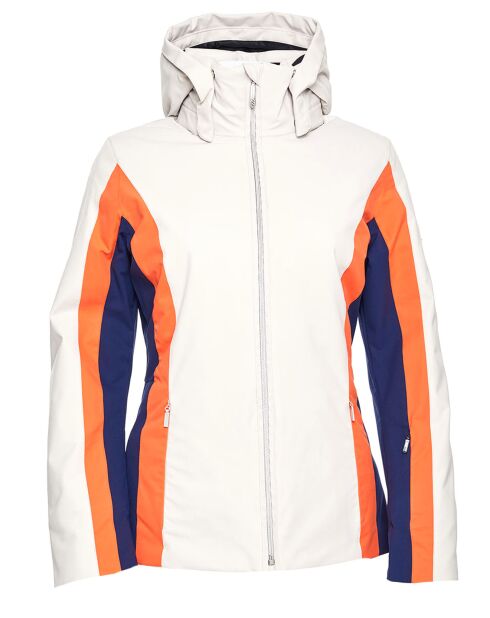 Veste de ski Sella écru/orange