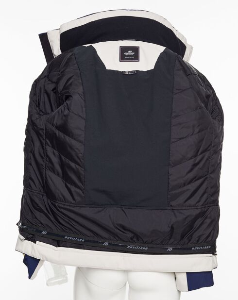 Veste de ski Villard écru/bleu marine