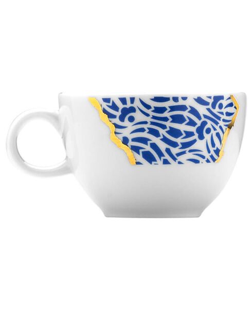 Service à café en Porcelaine multicolore - 12 pièces