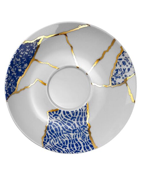 Service à café en Porcelaine multicolore - 12 pièces