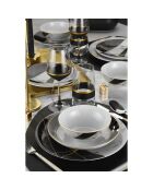 Service de table en Porcelaine multicolore - 24 pièces