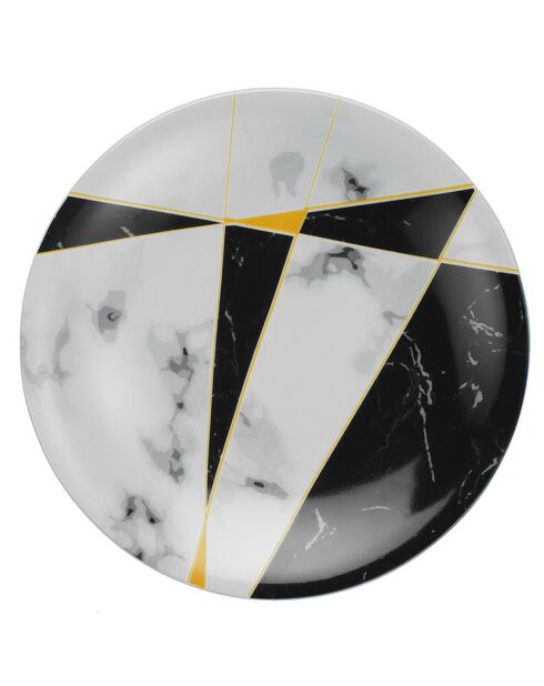 Service de table en Porcelaine multicolore - 24 pièces