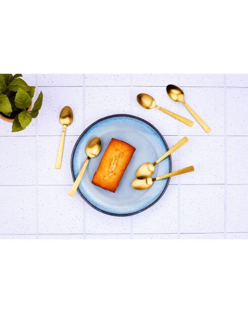 6 Petites cuillères Telmo dorées