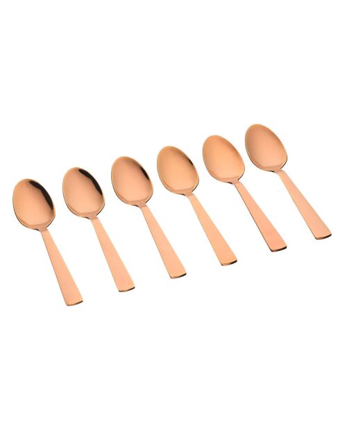 6 Petites cuillères Telmo cuivrées