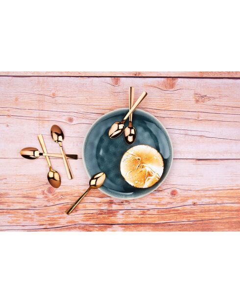 6 Petites cuillères Telmo cuivrées