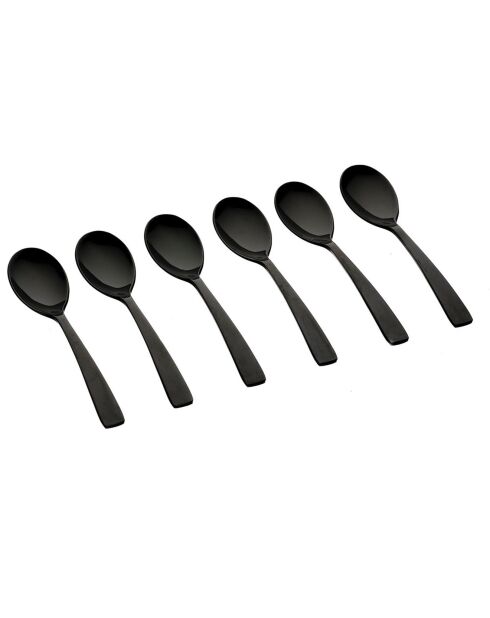 6 Petites cuillères Oglu noires