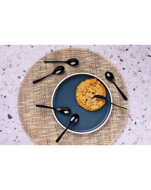 6 Petites cuillères Oglu noires