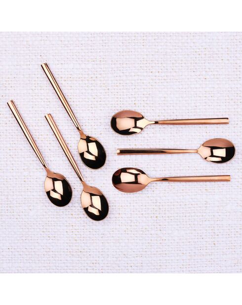 6 Petites cuillères Nils cuivrées