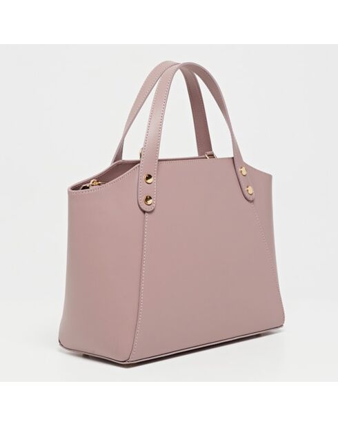 Sac à main en Cuir Parl lila - 29.5x23.5x12 cm