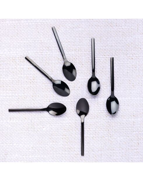 6 Petites cuillères Emund noires