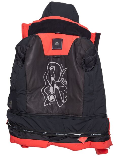 Veste de ski Ecandies rouge