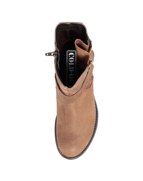 Boots en Cuir Elisabeth marron