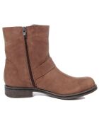 Boots en Cuir Elisabeth marron