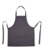 Grijs keukenschort - 75x80 cm