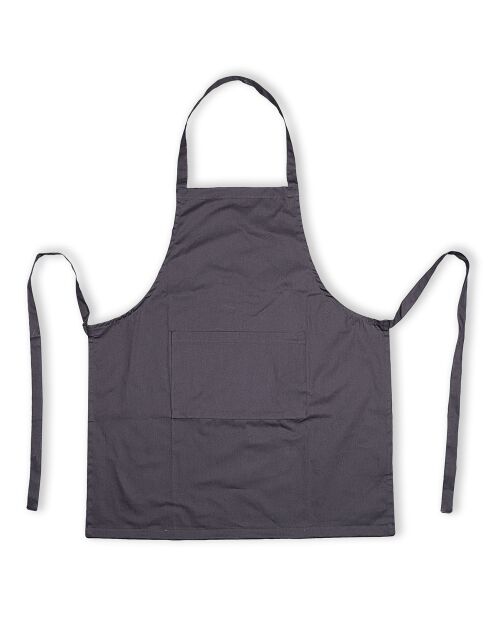 Grijs keukenschort - 75x80 cm