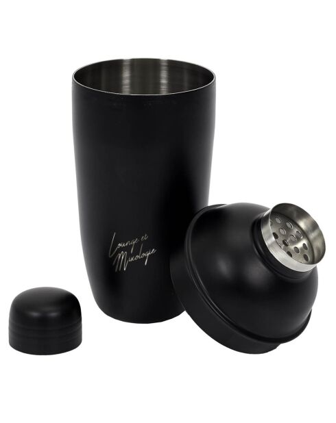 Shaker à cocktail noir  - 62 cl