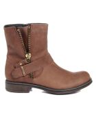 Boots en Cuir Elisabeth marron