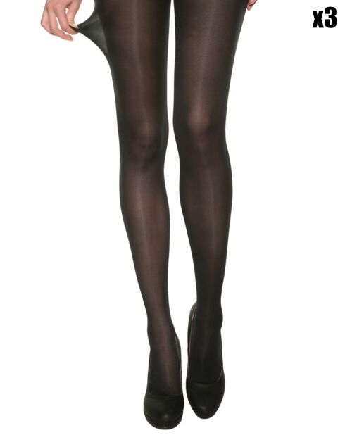 3 Collants Beauty Resist Opaque 40 deniers noirs