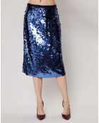 Jupe Sequins bleue